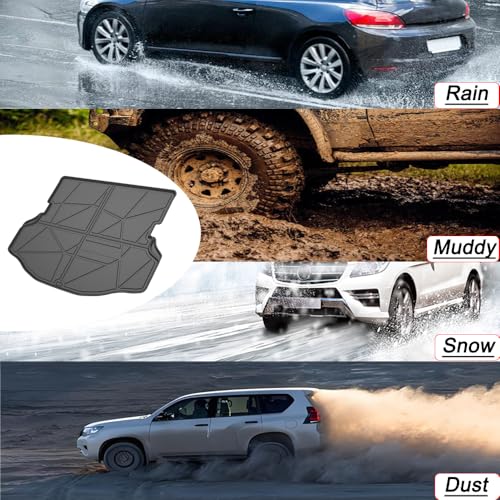 RAV4 Cargo Liners - All Weather Rear Cargo Trunk Tray Floor Mats Compatible with 2013 2014 Toyota RAV4 Non Electric(EV) Models,2015-2018 Toyota RAV4 All Models,3D Waterproof TPO Accessories Custom Fit - color: 2）For Toyota RAV4（2013-2018）Trunk mat