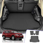 Cargo Mat Compatible with 2014-2020 Nissan Rogue (Not fit Sport Models): Backrest Mats TPE All-Weather Cargo Liner 2017 Rogue Accessories (Trunk Mat+Backrest Mats) - style: 12) for Nissan Rogue 2014-2020 Cargo Liner & Seat Back Mat