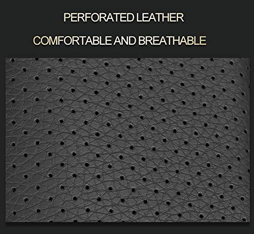 EKR Custom Fit Tacoma Front Car Seat Covers for Toyota Tacoma 2016 2017 2018 2019 2020 2021 2022 2023 Double Cab/Access Cab - Front Row Only, Faux Leather(Black with Blue Trim) - color: Leather (Black with Blue Trim), size: 2016-2023 Double&Access Cab-Onl