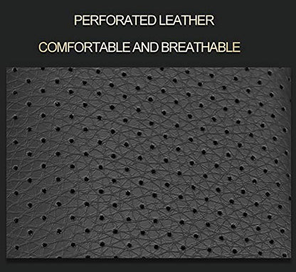 EKR Custom Fit Tacoma Front Car Seat Covers for Toyota Tacoma 2016 2017 2018 2019 2020 2021 2022 2023 Double Cab/Access Cab - Front Row Only, Faux Leather(Black with Blue Trim) - color: Leather (Black with Blue Trim), size: 2016-2023 Double&Access Cab-Onl