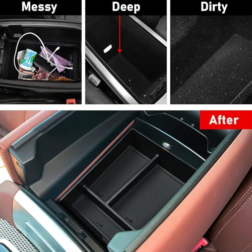 Jaronx Compatible with BMW X5 G05/ X6 G06/ X7 G07 Center Console Organizer, Console Organizer Tray Storage Compatible with BMW X5 G05/ X7 G07 2019-2026, X6 G06 2020-2026 - size: G05/G06/G07 Console Organizer