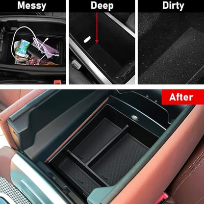 Jaronx Compatible with BMW X5 G05/ X6 G06/ X7 G07 Center Console Organizer, Console Organizer Tray Storage Compatible with BMW X5 G05/ X7 G07 2019-2026, X6 G06 2020-2026 - size: G05/G06/G07 Console Organizer