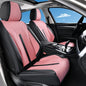 Huidasource Front Seat Covers, Universal Fit for Most Cars SUV Trucks, Full Coverage Nappa Leather Seat Cover, Airbag, Velcro Adjustable, Seat Function Retain, Black&Pink - color: FR: Black&Pink, size: Front