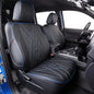 EKR Custom Fit Tacoma Car Seat Covers for Toyota Tacoma 2016 2017 2018 2019 2020 2021 2022 2023 Access Cab -Full Set,Faux Leather(Black with Blue Trim) - color: Leather (Black with Blue Trim), size: 2016-2023 Full Set Access Cab,2DR