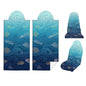 2 Pack Car Seat Towel Covers, Sweat-Proof Microfiber Seat Protectors for Gym, Running, Beach & Workout, Breathable Quick-Dry, Machine Washable, Blue Ocean Wave Print, Universal Fit - color: Blue Ocean Wave