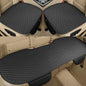 Pu Leather Car Seat Bottom Covers Protectors Include 1 Pair Front Driver Seat Pad Mat and 1 Rear Bench Cover Universal Fit 90% Vehicles,Black - color: A-Black, size: Universal Fit - Full Set