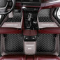 MELKEN Custom Fit Leather Car Floor Mats for 95% of Cars Full Coverage Floor Liners Car Mats (Black & Gray) - color: Black & Gray