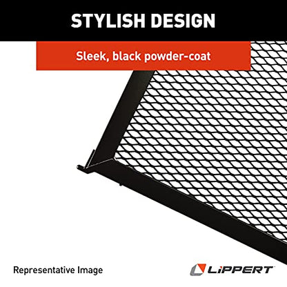 Lippert Components 859794 Screen Defender RV Entry Door Aluminum Screen Protector, 30-inch, Black - size: 30-inch Door (26.5\" Screen Kit)