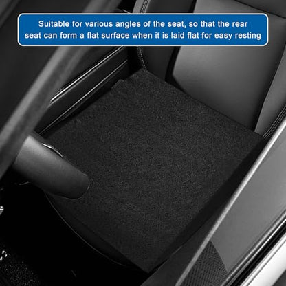 Auto Seat Wedge Leveling Cushion, Breathable Fabric Rear Seat Leveling Mat Support Cushion, Ergonomic Angled Design Backseat Pad Pain Relief Pad for Car Office Outdoor - color: 1 Pcs