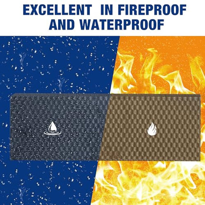 WORKPRO Garage Wall Protector, 4 Pack Garage Car Door Protector with 1.18” Ultra Thickness and Mesh Fabric Adhesive, Resilient NBR Foam Car Door Bumper Guards for Collision Protection