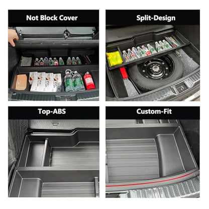 Heavy-Duty Trunk Organizer for 2023-2025 Honda CR-V, Insert Cargo Rear Hatch Hidden Storage Box fits CRV EX EX-L LX Touring Accessories - size: For CR-V 2023-2025