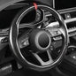 Labbyway Carbon Fiber Steering Wheel Cover, Universal 15 inch, Breathable, Anti-Slip, Warm in Winter and Cool in Summer, Black - color: Carbon Fiber Black