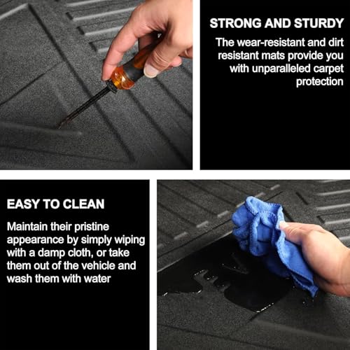 Cargo Mat Fit for 2024 2025 2026 Buick Envista Cargo Liner with Backrest Mat - Custom Fit TPE All Weather Trunk Mat Back Seat Cover Protector for Envista Accessorees Black - style: (1) 2024-2026 Envista | Cargo Mat with Backrest Mat