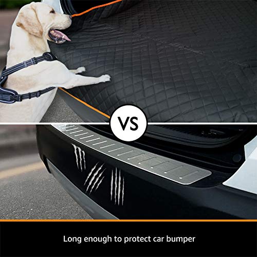Cargo Liner for Dogs Waterproof Pet Cargo Covers for SUV with Bumper Flap Protection Heavy Duty Nonslip Dog Trunk Cargo Protector Washable Dog Seat Cover for Universal and Large Size SUVs