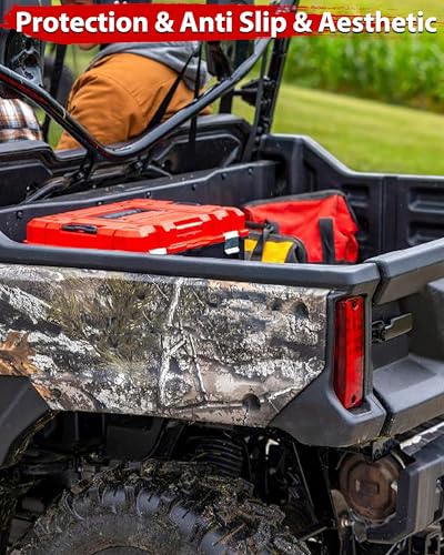 TPE Cargo Liner for Honda Pioneer 1000-3 1000-6 2016-2025, Rear Cargo Bed Mat Thick Anti-Slip All Weather Protection Slush Liner for Honda Pioneer 1000 3/6 Seat Accessories, Not for 1000-5
