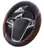 Medium Ethnic Style Coarse Flax Cloth Automotive Steering Wheel Cover Anti Slip and Sweat Absorption Auto Car Wrap Cover (14.5''-15'',F) - color: F, size: 14.5 - 15 inches