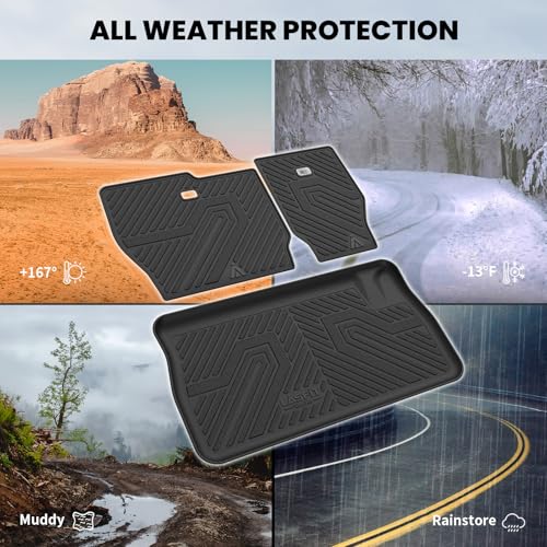 LASFIT Cargo Liner & Backrest Mat for Dodge Grand Caravan 2008-2020/ Chrysler Town & Country 2008-2016 All Weather TPE Custom Fit Truck Mat Car Liner Non-Slip, Black - size: 2008-2016|For Town&Country|Cargo&Backrest Mat