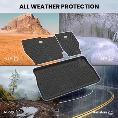 LASFIT Cargo Liner & Backrest Mat for Dodge Grand Caravan 2008-2020/ Chrysler Town & Country 2008-2016 All Weather TPE Custom Fit Truck Mat Car Liner Non-Slip, Black - size: 2008-2016|For Town&Country|Cargo&Backrest Mat