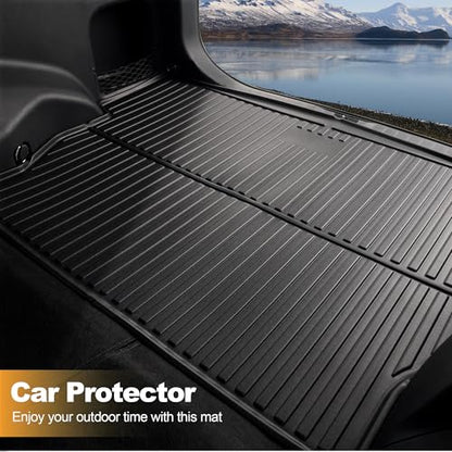 AOMSAZTO 2025 Cargo Mat: All Weather Cargo Liner Compatible with Toyota RAV4 (Include Hybrid) 2019-2025 Waterproof Trunk Mat TPE 3D Heavy Duty Rear Trunk Tray - style: 2019-2025 | For Toyota Rav4 Cargo Mat