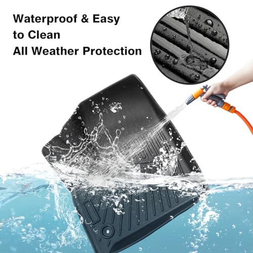 Floor Mats for 2018-2024 2025 Chevy Chevrolet Traverse 7 Seater Accessories All Weather Floor Liner 3D TPE Floor Mat Heavy-Duty Floor Liners((Only for with 2nd Row Bucket Seat) - size: 2)Chevrolet Traverse 7 Seat｜18-25｜1st to 3rd Row