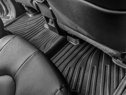 OEDRO Upgraded Floor Mats Fit for 2024 2025 2026 Toyota Grand Highlander w/Subwoofer 7 Seat(Include Hybrid), TPE Interior Seat Back Covers and Cargo Liner Behind 3rd Row (Trunk Mat with Backrest Mat) - style: 24-26 Grand Highlander Full Mats Set