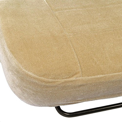 BDK Beige Full Cloth High Back Auto Seat Covers Encore Style 2 pc Premium