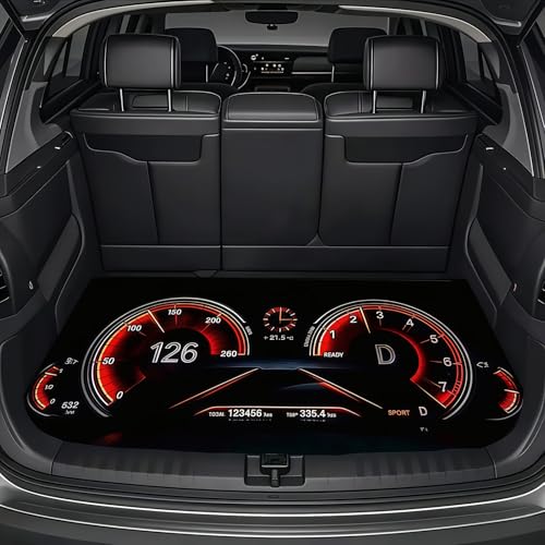 Universal Car Trunk Mat, All Weather Trunk Protection Cargo Liner, Stylish Vehicle Interior Accessories, Durable Cargo Mat Rear Trunk Line Suitable for Most Car (Car Dashboard Print, 29" x 39") - color: Car Dashboard Print