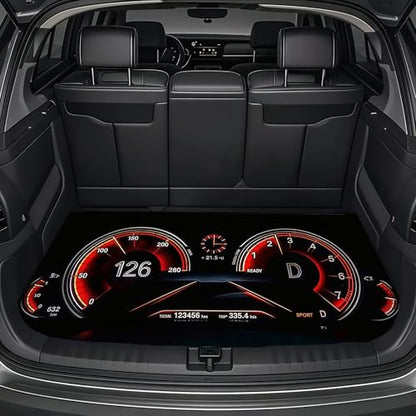 Universal Car Trunk Mat, All Weather Trunk Protection Cargo Liner, Stylish Vehicle Interior Accessories, Durable Cargo Mat Rear Trunk Line Suitable for Most Car (Car Dashboard Print, 29" x 39") - color: Car Dashboard Print