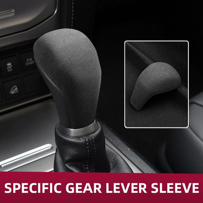 for Toyota Highlander Land Cruiser Prado Car Gear Shift Knob Cover Suede Protective Decoration Vehicle Auto Modified Accessories (Lacquered)