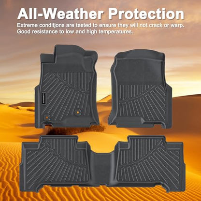 TPE Floor Mats for 2003-2009 Toyota 4Runner All Weather Car Floor Liners Fit 2003-2009 Toyota 4Runner Accessories Black - size: 2003-09|For Toyota 4Runner |1st
