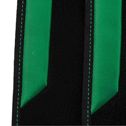 CAR PASS Embroidery Butterfly Car Floor Mats, Green Carpet Floor mats with Heel Pad, Universal Fit for Suvs,Sedans,Trucks,Cars, Set of 4 (Black and Green) - color: Green Butterfly