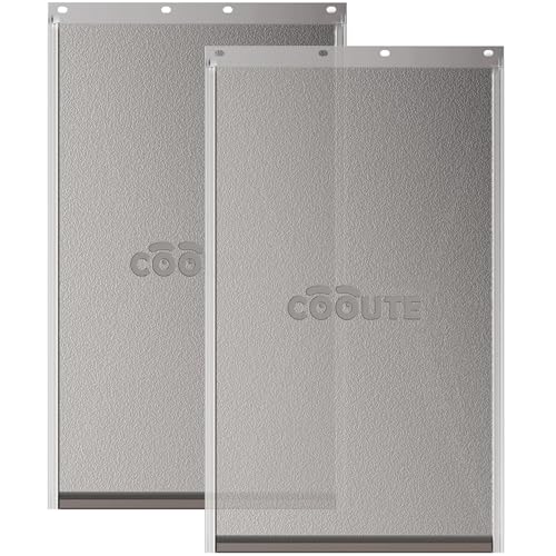 2 Pack Pet Door Replacement Flap with Magnetic Closure, Compatible with PetSafe Freedom Dog and Cat Door PAC11-11038 Medium 8 1/4" w x 12 3/4" h with 10PCS Screws - size: Medium