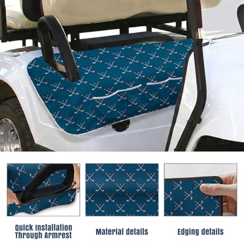 Golf Cart Seat Covers Golf Cart Seat Towel Blanket Group - color: Blue Golf with Pocket