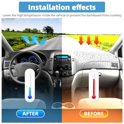 Dash Cover Mat for Toyota Sienna 2004 2005 2006 2007 2008 2009 2010 Non-Slip Dashboard Cover Mat Sunshade UV Rays Protector Interior Accessories - size: Sienna 2004-2010