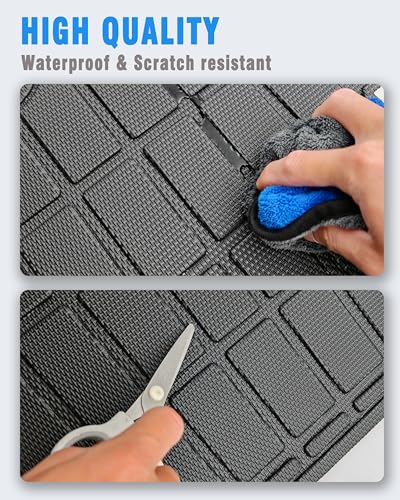 Cargo Liners Backrest Mat for BMW X1 Accessories 2023-2025 with Hook&Loop Rear Trunk Mat Rear Seat Back Cover Protector All Weather Anti-Slip Split Dog Liner 4 PCS - size: BMW X1 2023-2025
