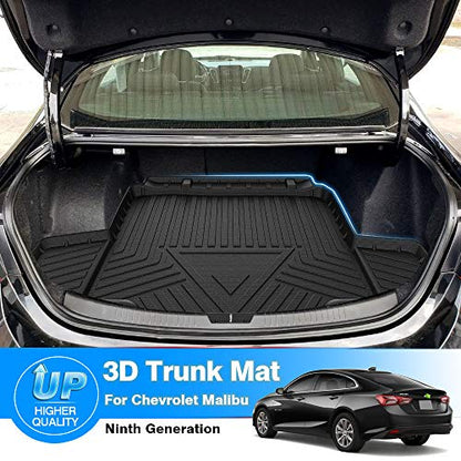 Cartist Cargo Liner Compatible with Chevrolet Malibu 2016 2017 2018 2019 2020 2022 2023 2024 2025 All Weather Trunk Mat Liner for Malibu Accessories Black - size: 5)Chevy Malibu 2016-2025