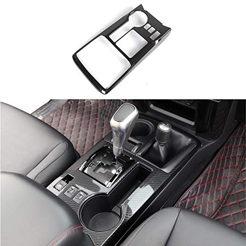 Voodonala for Toyota 4Runner Gear Shift Panel Cover Center Console Interior Trim for Toyota 4Runner SUV 2010-2023(Carbon Fiber Black,1PC,ABS)