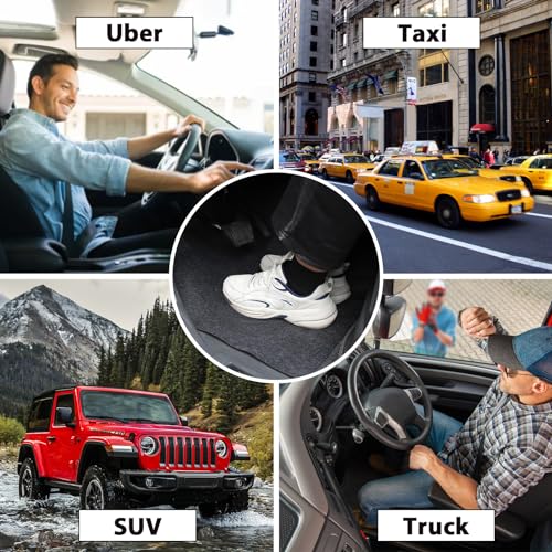 Disposable Car Floor Mats, 30 Pack Grey Felt Car Floor Mats, Heavy Duty Waterproof Non-Slip Car Carpet Protector, Universal Fit Temporary Automotive Mats for Detailing, Uber, Taxi, SUV, Truck (Grey) - size: Grey-30pcs