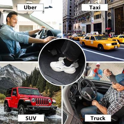 Disposable Car Floor Mats, 30 Pack Grey Felt Car Floor Mats, Heavy Duty Waterproof Non-Slip Car Carpet Protector, Universal Fit Temporary Automotive Mats for Detailing, Uber, Taxi, SUV, Truck (Grey) - size: Grey-30pcs