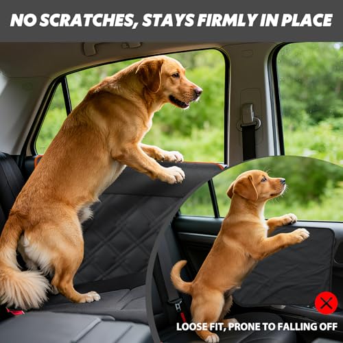 Dog Car Door Protector: 20% Larger Designed for Sedans, Family Cars and Small SUVs, 2 Packs [Left + Right] Thickened Waterproof Door Protector from Dog Scratching - size: Fit for Sedan/Family Car/Small SUV