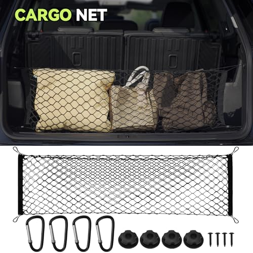 Tongama-Floor Mats for 2022-2026 Nissan Pathfinder 7 Seat with Bucket Seats, All Weather TPE Trunk Mat with Backrest Mat & 2nd Row Backrest Mats & Cargo Net & Full Coverage Door Sill Guards Kit