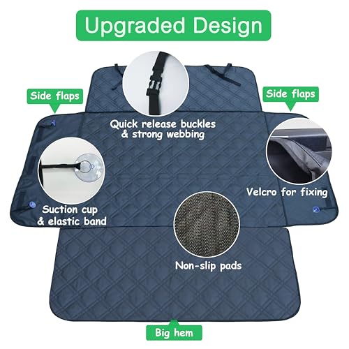 SUV Cargo Liner for Dogs 53x80 Pet Dog Cargo Liner Dog Car Seat Cover for Back of SUV Trunk Cover for Dogs with Side Walls - size: 53" x 80" (Pack of 1)