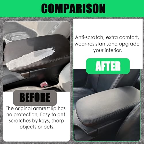 Center Console Cover for Toyota Avalon 2013-2018, Leather Middle Console Cover Scratch-Resistant & Stylish Upgrade for Toyota Avalon 2013 2014 2015 2016 2017 2018 Interior Accessories - size: 3) 13-18 |Avalon| Black,Thin Size