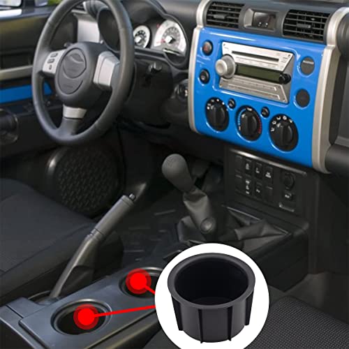 Cup Holder Insert Compatible with Toyota FJ Cruiser 2007-2014 Replaces OEM 55616-35010 2PC
