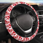 Bloody Handprints Blood Stains Splashes Halloween Car Steering Wheel Cover,Non-Slip Elastic Neoprene-Sweat Car Accessories,Universal 15 Inch Fit Auto, Vans Trucks,Suvs, Truck - color: Bloody Handprints