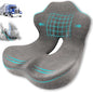 Seat Cushion, Memory Foam Truck Seat Cushion, L-Shaped Ergonomic Design Chair Cushion with Lumbar Support for Back Pressure Relief, for Long Sitting Office Worker and Truck Drivers