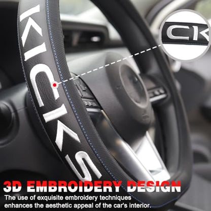 XITER Leather Steering Wheel Cover for Altima 2019-2026,with Altima Logo - color: Altima 2019-2026,With "Altima" LOGO