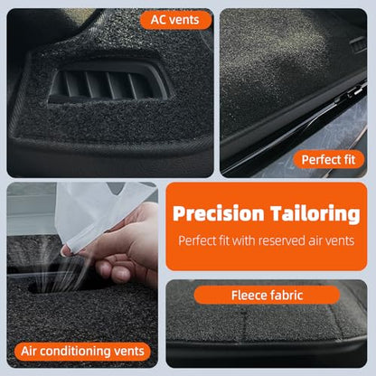Dashboard Cover Dash Mat Fit for 2010-2004 B-MW 5 Series (E60 Body Code) 525i 525xi 528i 530i 535i 550i M5 (W/o HUD Models),Car Dash Board Mat Anti-Glare Carpet,Non-Slip Pad (Black) - color: Black, size: Fit 2004-2010 B-MW 5 Series - (Black)