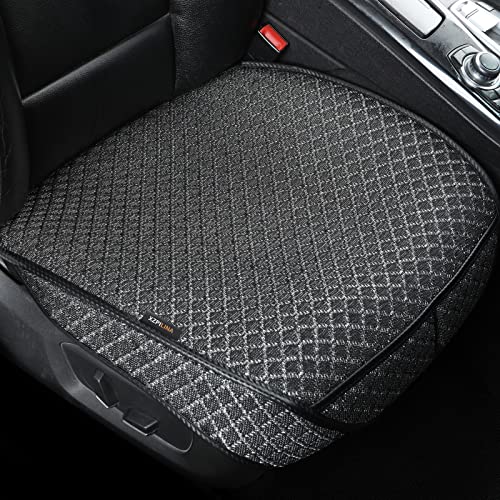 1 Pack Bottom Car Seat Cover with Storage Pocket，Breathable Car Seat Protector，Luxury Front Seat Cover，Anti-Skid Four Seasons General, fits Most Vehicles.(Black,1PC) - color: Black-Front-1pc