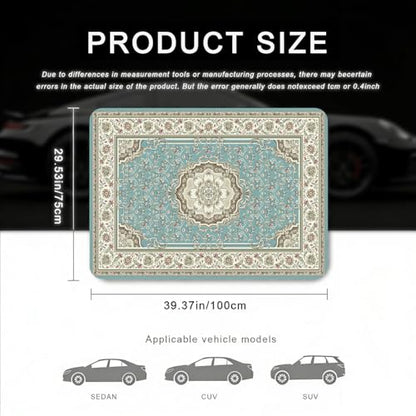 Car Trunk Mat - Universal Size 29" x 39", Bohemian Style Cargo Liner, Car Accessory for SUVs/Sedan/Wagons, Durable Protective Mat, Trunk Liner for Families/Travel Enthusiasts - style: Bohemian style-2